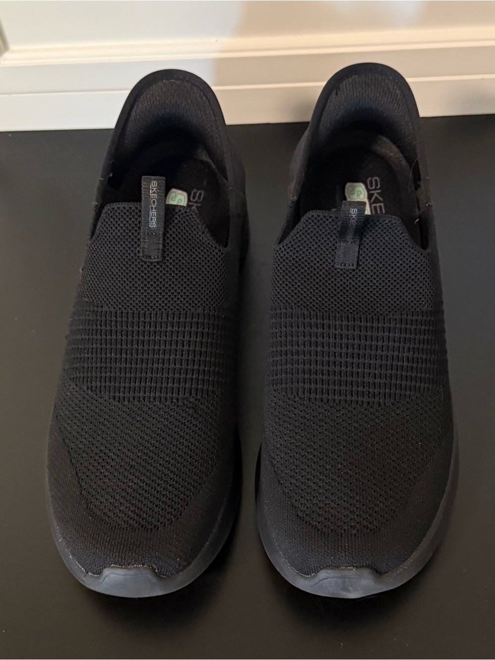 Skechers Slip-Ins Black Women’s Size US 8 Wide Fit Air Cooling Memory Foam